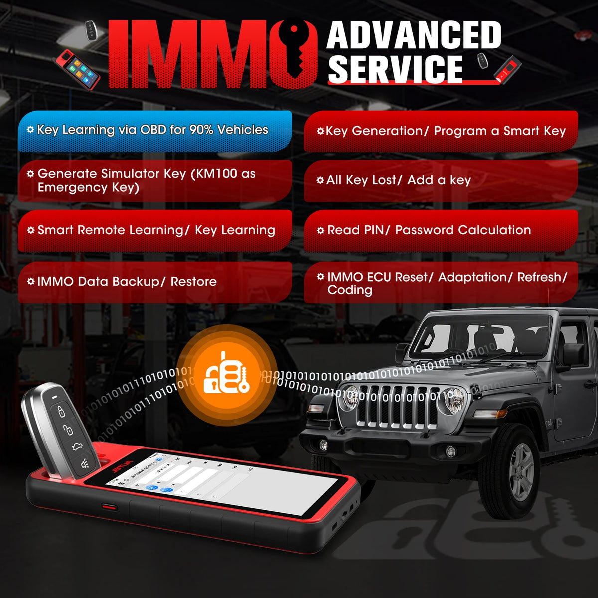 Autel MaxiIM KM100 KM100X Key Tool Car IMMO Universal Key Generator Kit Support All key Lost,Delete Key Key Programmer,Add Key