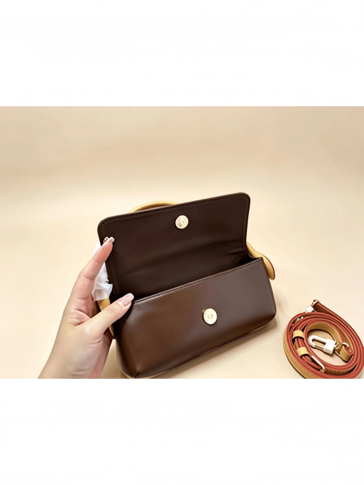 2026 Woman Handbag New Fashion Genuine leather  Handle  Handbag