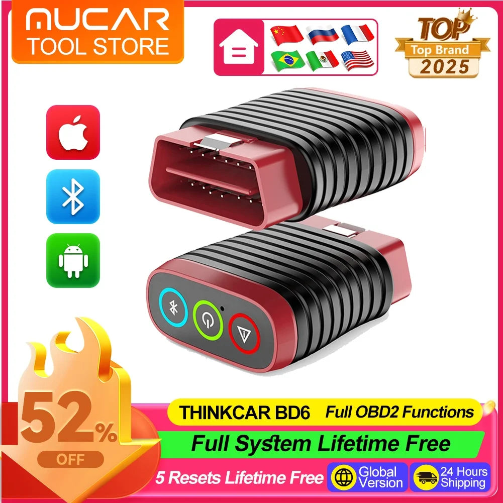 MUCAR Thinkcar BD6 Full System OBD2 Diagnostic Scanner Tool