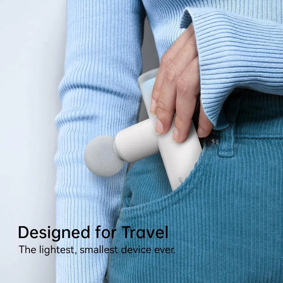 M3 Mini Massage Gun for Back Pain Relief with Facial Mode 7mm Amplitude 4 Vibration Levels Ultralight Portable and Rechargeable