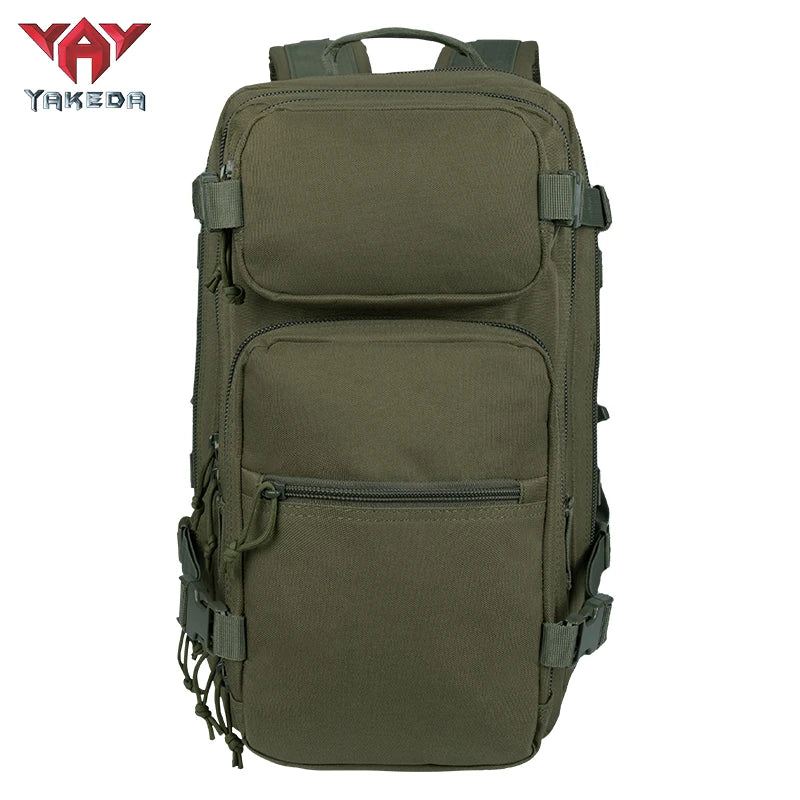 YAKEDA Tactical Backpack Large Capacity Molle Military Backpack Waterproof Assault Pack Outdoor Hiking Traveling Rucksack