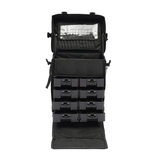 Rolling Makeup Case, Cosmetic Case Trolley, Make Up Suitcase Cosmetic Trolley, Makeup Suitcase with Four Universal Wheels