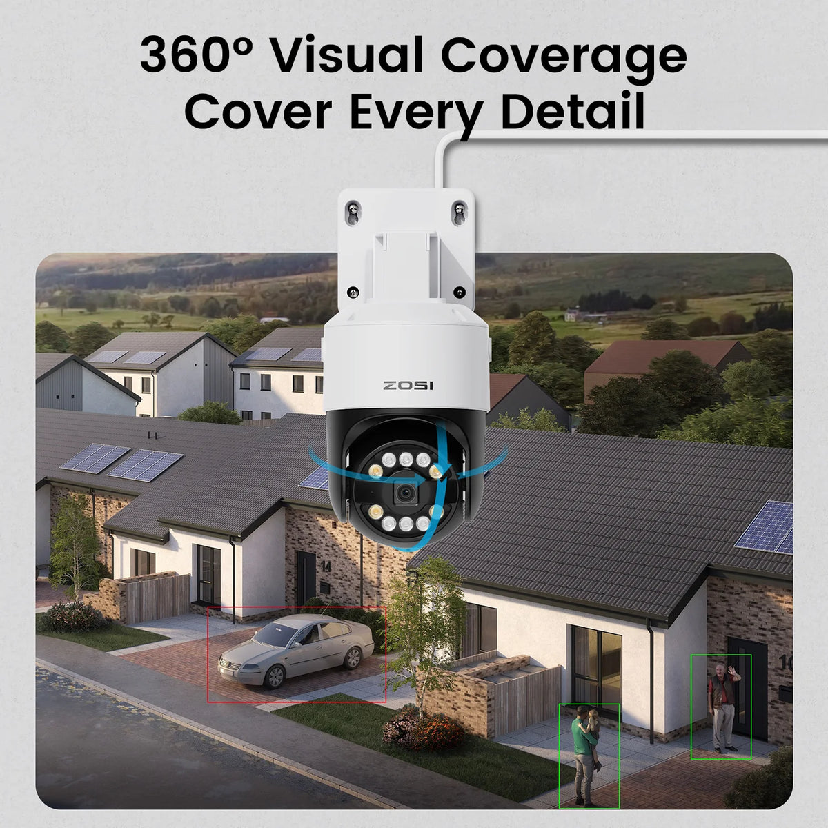 ZOSI C296 4K PoE IP Security Camera With AI Detection