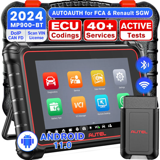 Autel MaxiPRO MP900-BT OBD2 Scanner ECU Coding Bidirectional Scan Tool VIN/License Scan 40+Service Upgraded of MP808BT Pro/MP900