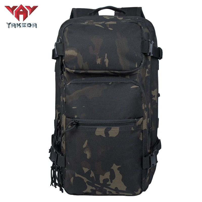 YAKEDA Tactical Backpack Large Capacity Molle Military Backpack Waterproof Assault Pack Outdoor Hiking Traveling Rucksack
