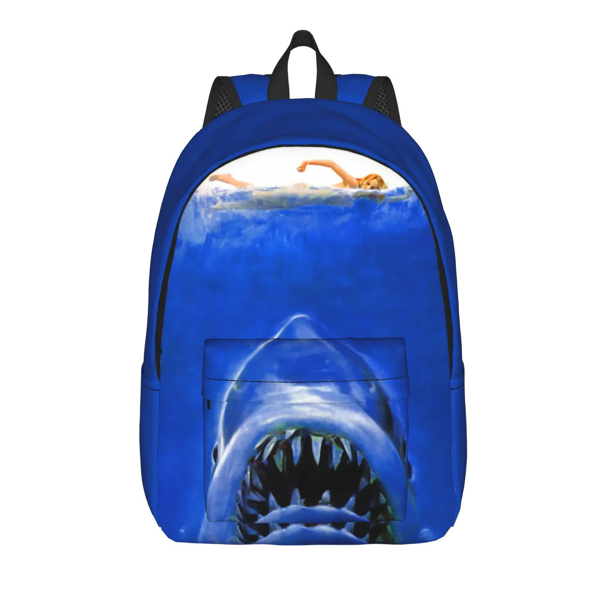 Jaw-Shark Classic Film Amity Island Backpack  Women Men Polyester Workout Backpacks Print Stylish School Bags Rucksack