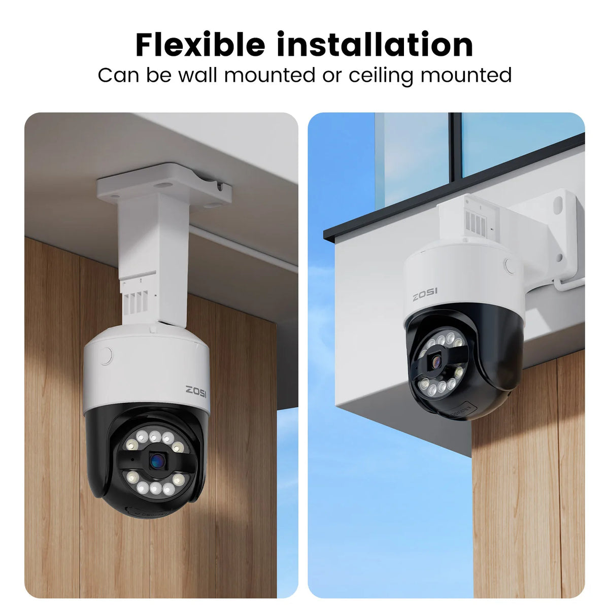 ZOSI C296 4K PoE IP Security Camera With AI Detection
