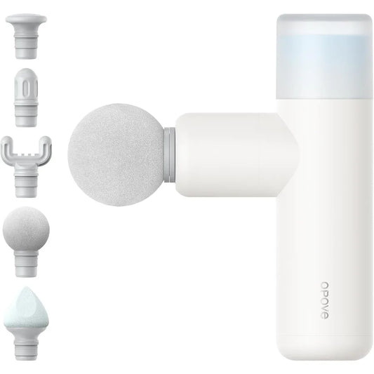 M3 Mini Massage Gun for Back Pain Relief with Facial Mode 7mm Amplitude 4 Vibration Levels Ultralight Portable and Rechargeable