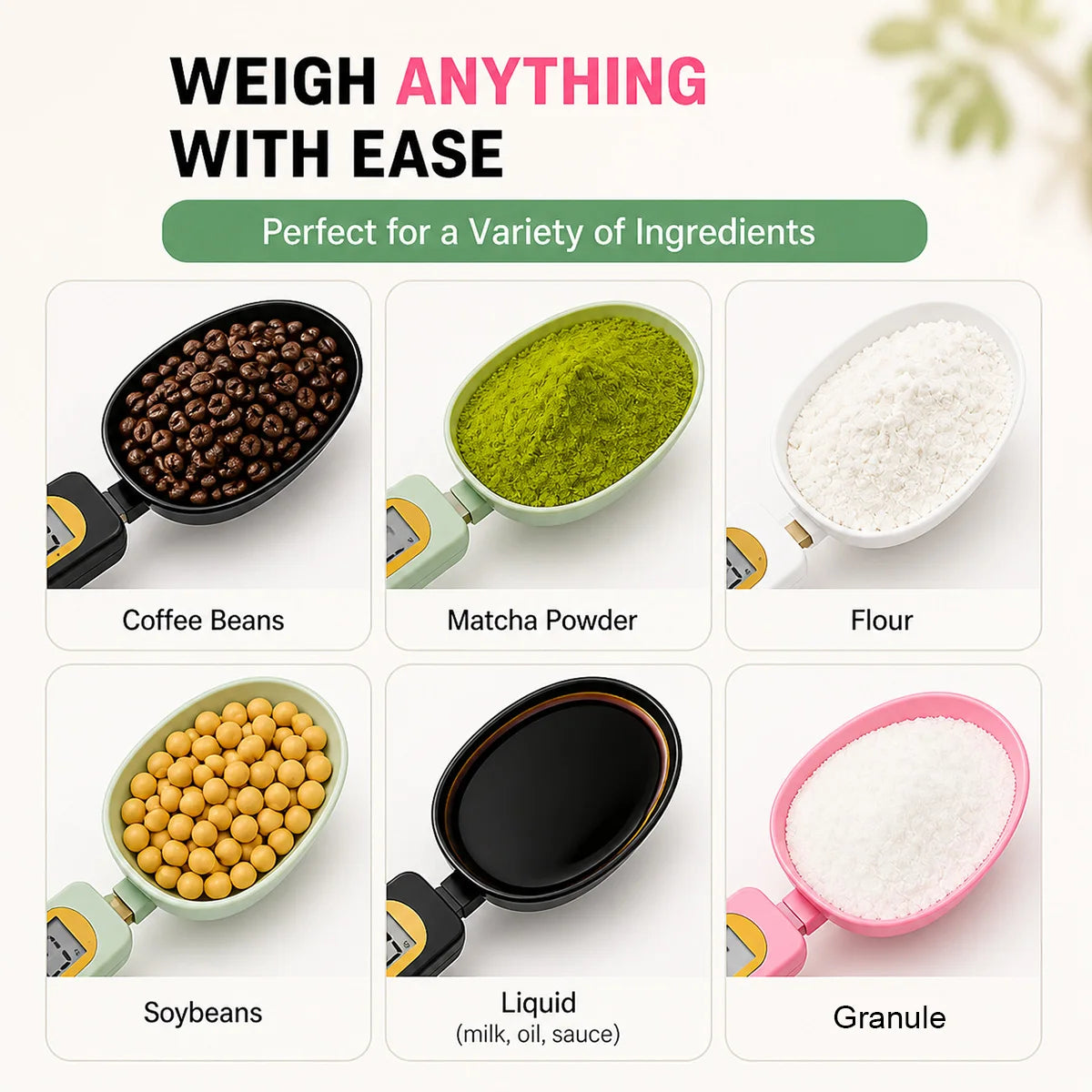 Digital Measuring Spoon Scale 0.1-500g LCD Digital Kitchen Food Scale Coffee Powder Milk Flour Mini Weight Tool Measure Spoon