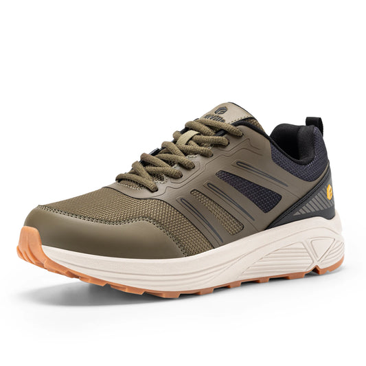 Fitville Men Wide Toe Trail Running Shoes For Heel Pain Relief