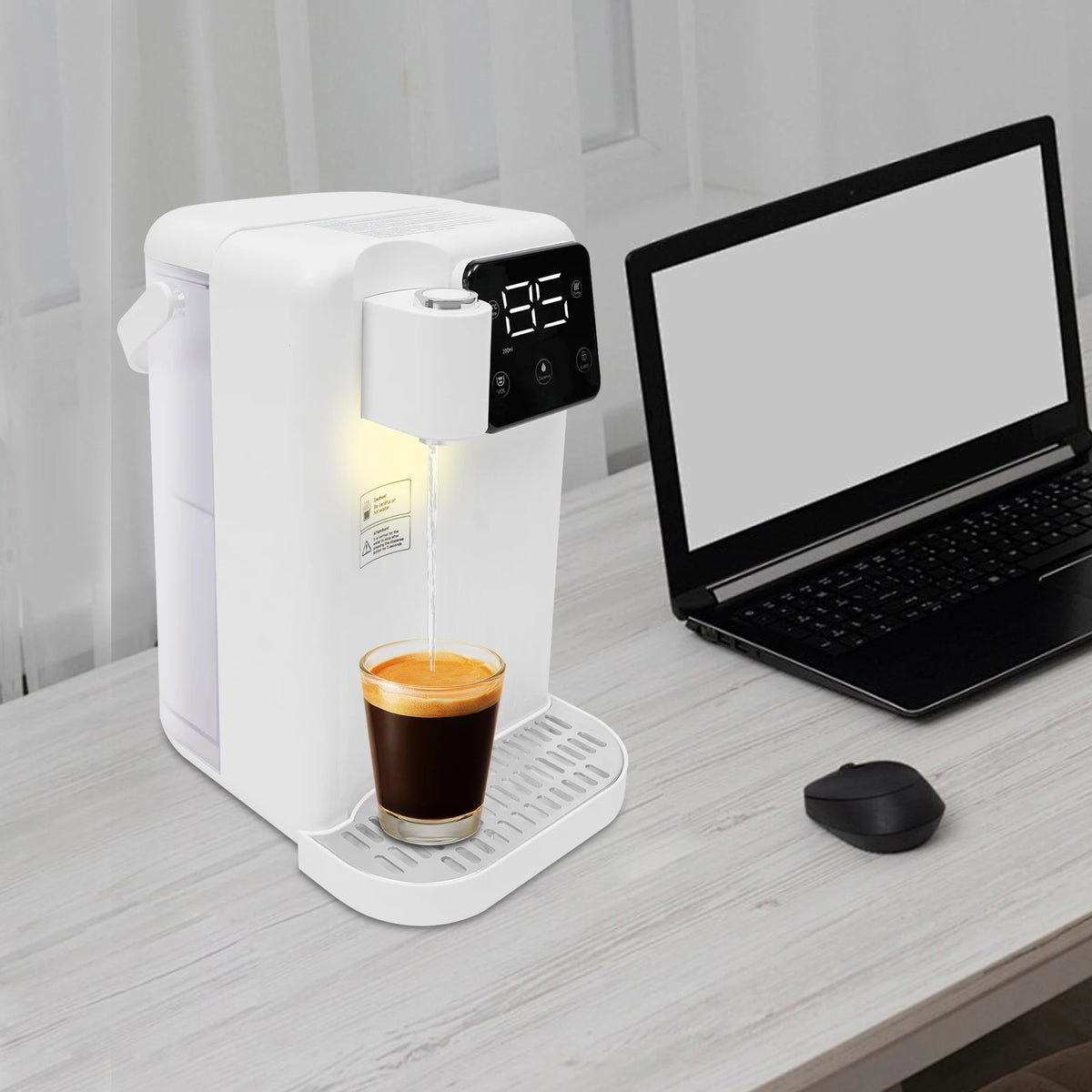 Instant Hot Water Dispenser With LED Display And Overheat Protection