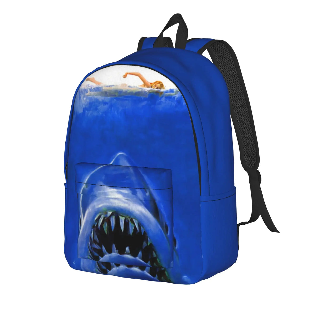 Jaw-Shark Classic Film Amity Island Backpack  Women Men Polyester Workout Backpacks Print Stylish School Bags Rucksack