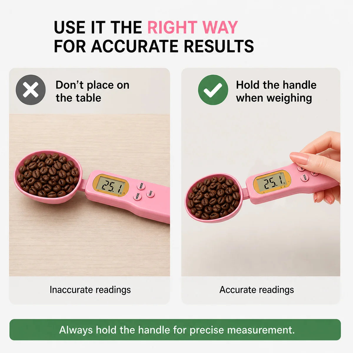 Digital Measuring Spoon Scale 0.1-500g LCD Digital Kitchen Food Scale Coffee Powder Milk Flour Mini Weight Tool Measure Spoon