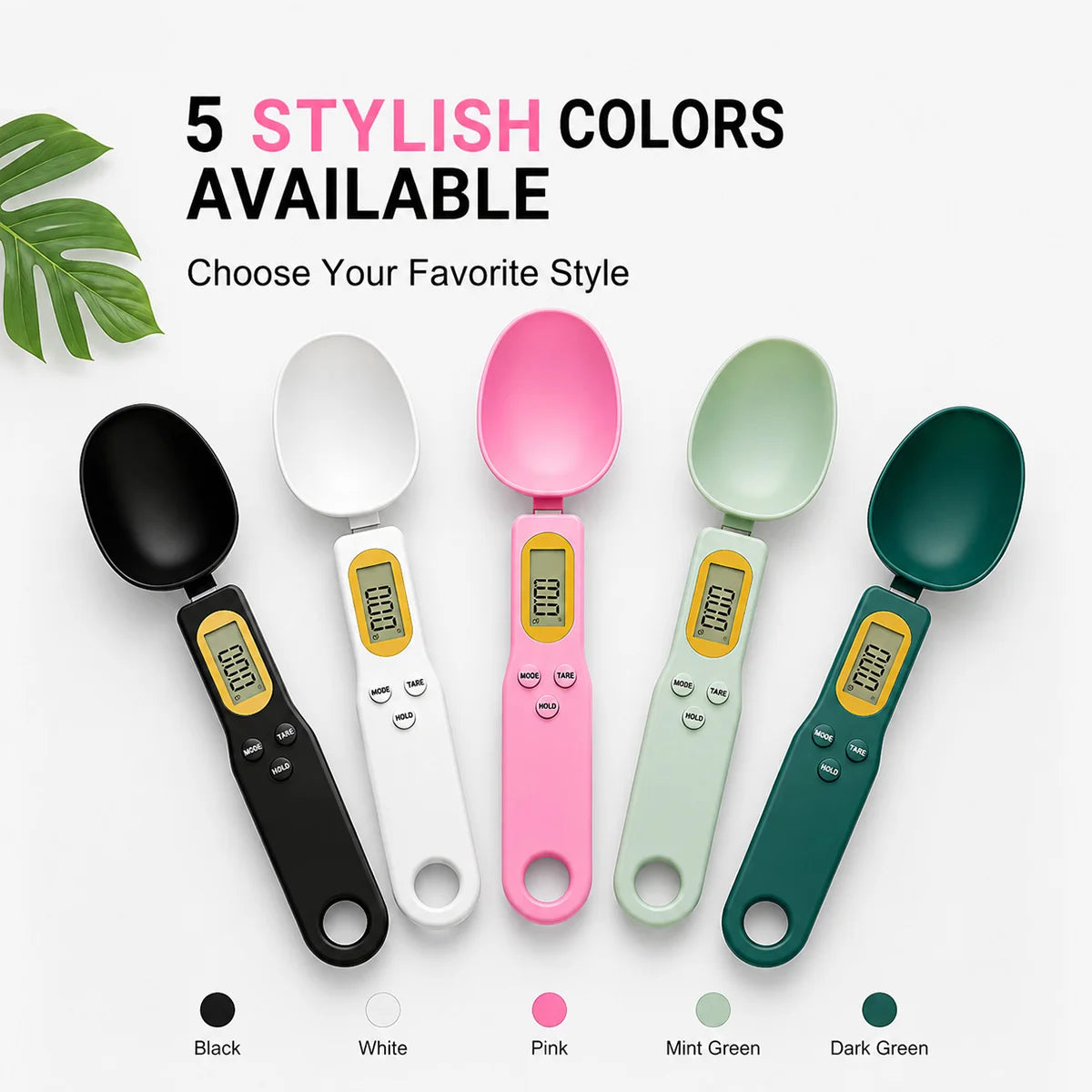 Digital Measuring Spoon Scale 0.1-500g LCD Digital Kitchen Food Scale Coffee Powder Milk Flour Mini Weight Tool Measure Spoon