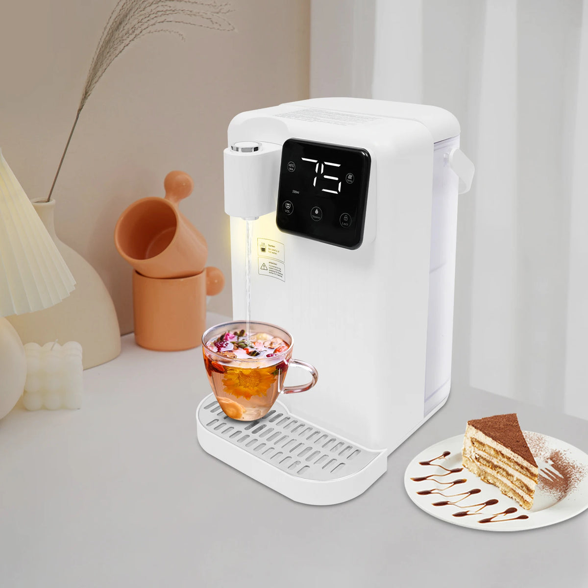 Instant Hot Water Dispenser With LED Display And Overheat Protection