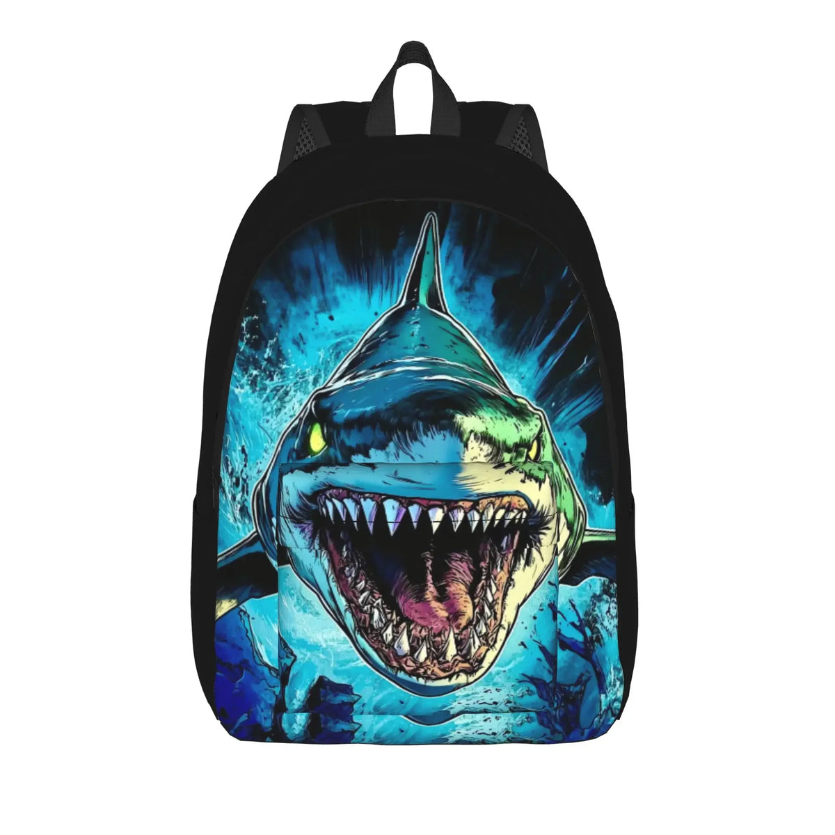 Jaw-Shark Classic Film Amity Island Backpack  Women Men Polyester Workout Backpacks Print Stylish School Bags Rucksack