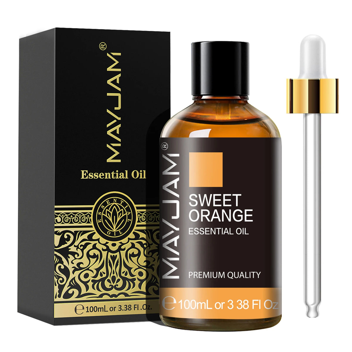 MAYJAM 100ML Natural Essentials Oils for Aromatherapy, Making Fragrance Soap and Candle, Massage and Skin Care & Hair Care-3.38 Fl Oz Pure Lavender Sandalwood Citronella Helichrysum Lemon Eucalyptus Oregano Spearmint Sweet Or