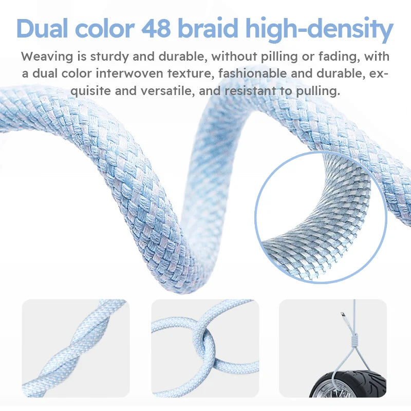 Jogrytece Fast Charging Nylon Braided Type C Cable