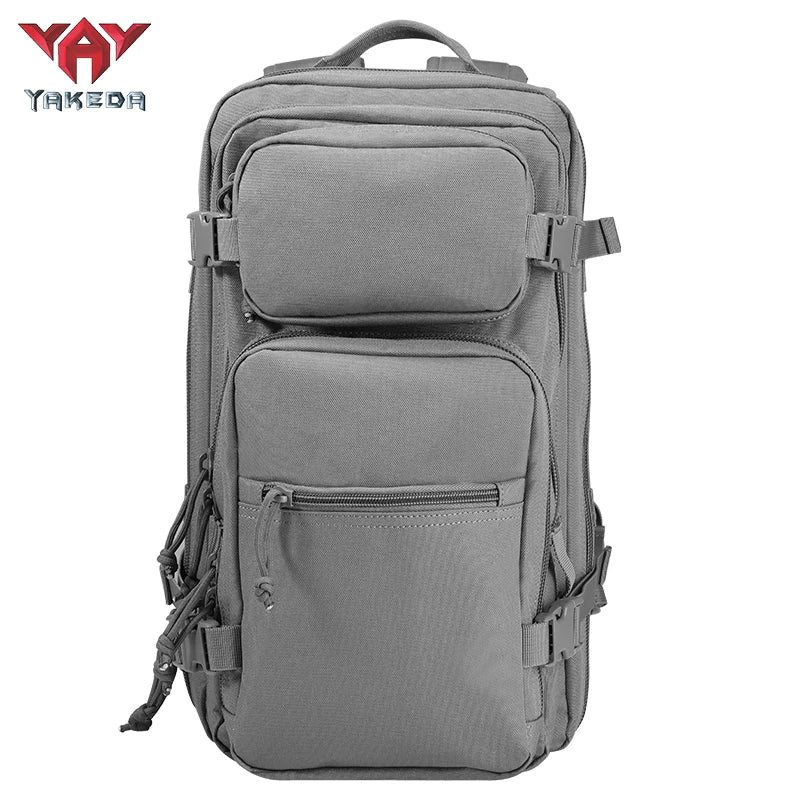 YAKEDA Tactical Backpack Large Capacity Molle Military Backpack Waterproof Assault Pack Outdoor Hiking Traveling Rucksack