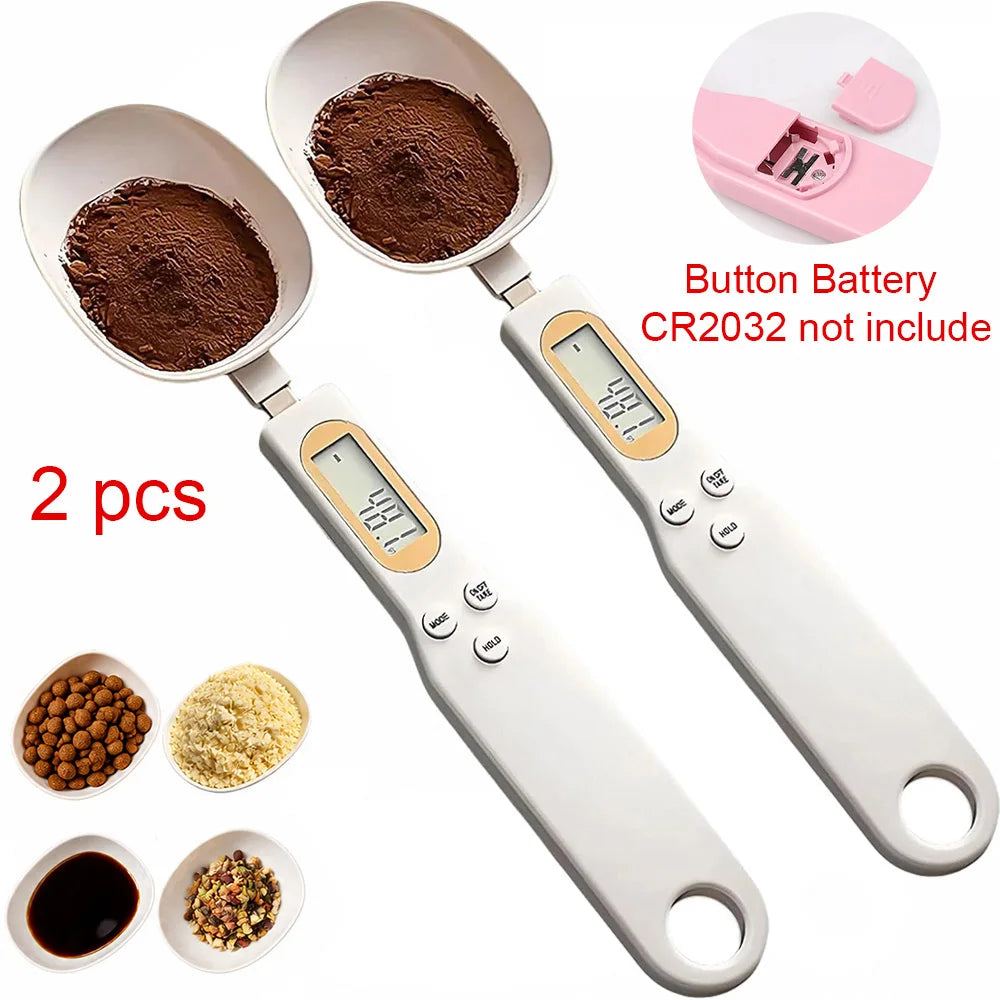 Digital Measuring Spoon Scale 0.1-500g LCD Digital Kitchen Food Scale Coffee Powder Milk Flour Mini Weight Tool Measure Spoon