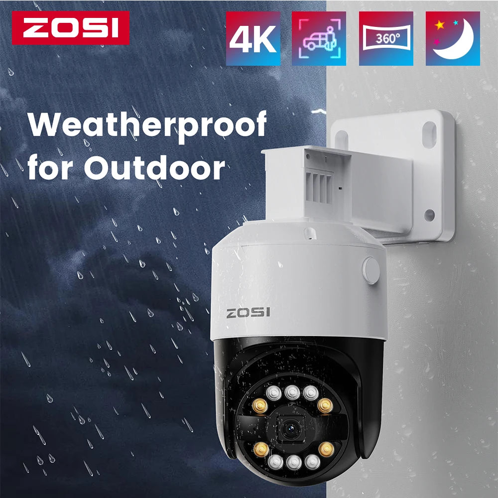 ZOSI C296 4K PoE IP Security Camera With AI Detection