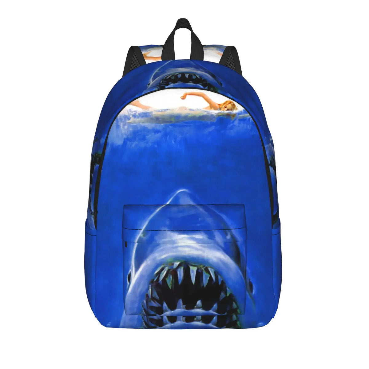 Jaw-Shark Classic Film Amity Island Backpack  Women Men Polyester Workout Backpacks Print Stylish School Bags Rucksack