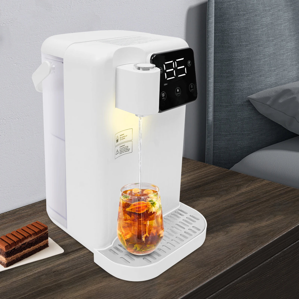 Instant Hot Water Dispenser With LED Display And Overheat Protection