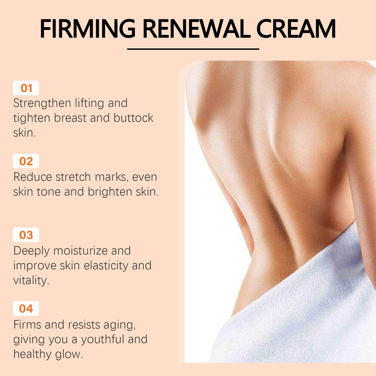 OceAura Firming Body Cream Moisturizing and Nourishing Skin Shine Elastic Moisturizing and Refreshing Moisturizing Care
