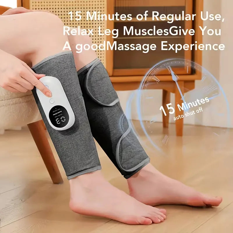 Cloud Prime Eletric Air Pressure Calf Massager 3 Level Airbag Compression Wireless Massage Foot Leg Muscle Blood Circulation Relieve Fatigue For Christmas And New Year Gifts