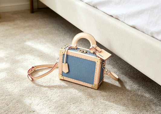 Structured Designer Style Female Handbag Stereoscopic Shape PU Leather Shoulder Bag Neat Metal Buckle Crossbody Bag Multi‑layer Compartments For Business Office Commute Formal Party Shopping Travel Ladies Detachable Strap P