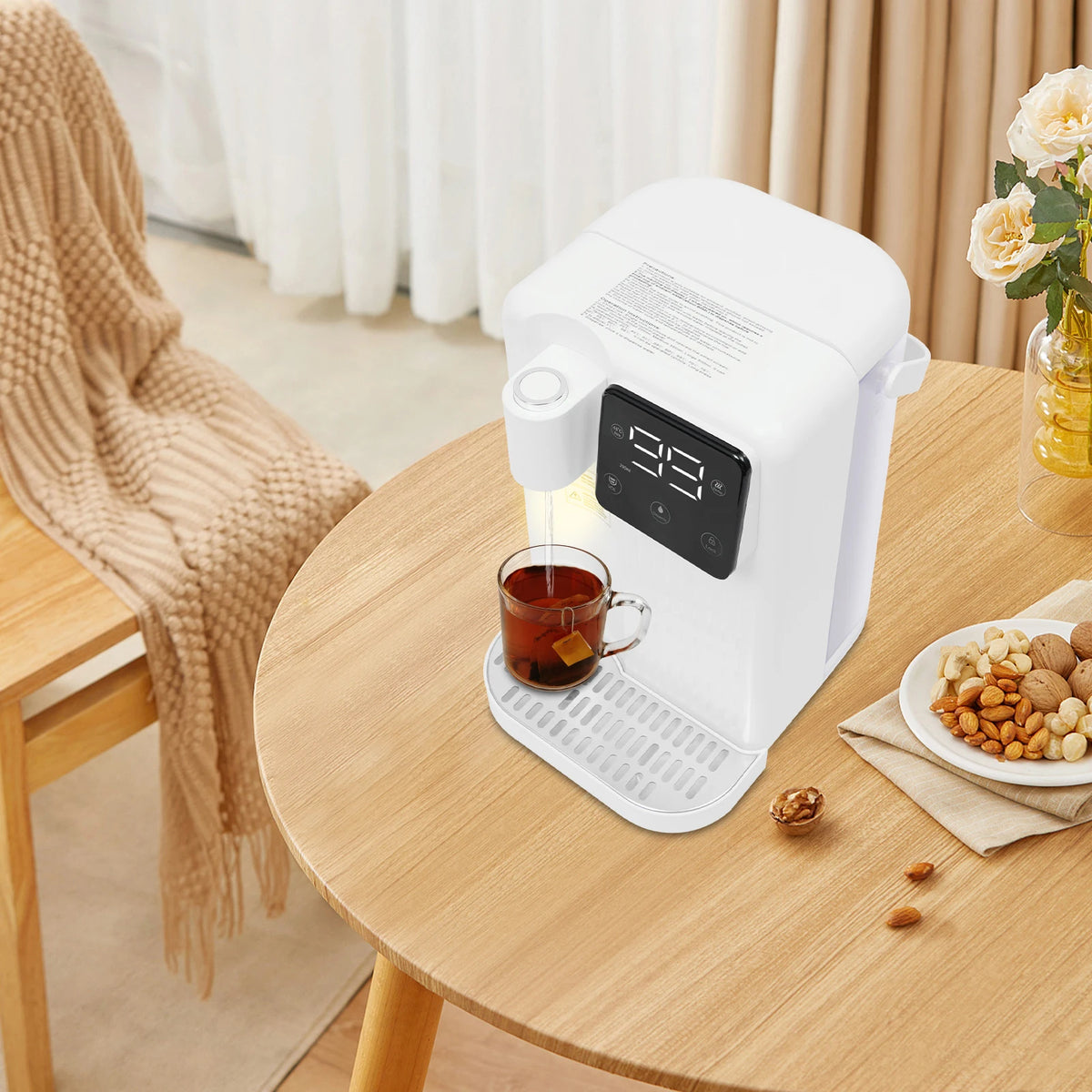 Instant Hot Water Dispenser With LED Display And Overheat Protection